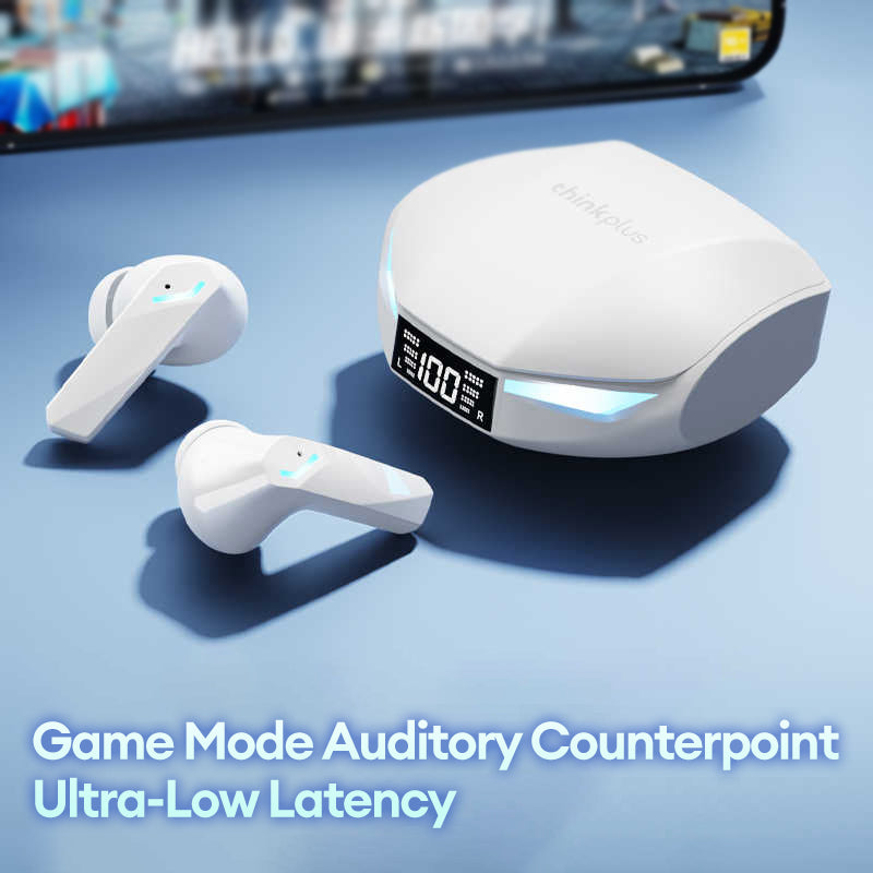 Lenovo GM2 Pro Max – Bluetooth 5.4 vezeték nélküli gamer fülhallgató | True Wireless TWS fülhallgató LED kijelzővel